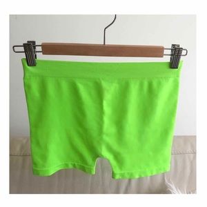 Neon Green Seamless Lounge & Active Shorts